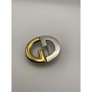 Gucci Two-Tone GG Buckle Belt Buckle